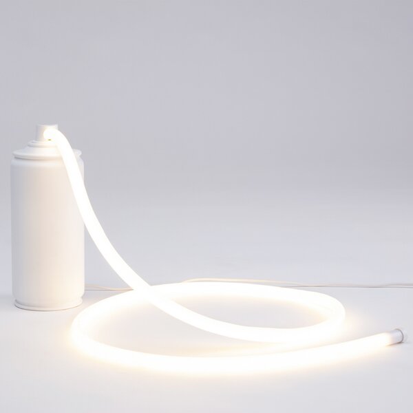 Stolní lampa SELETTI, Daily Glow, Bílá, Obývací pokoj, Plast, Design