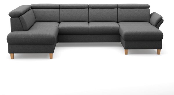 SEDACÍ SOUPRAVA, textil, tmavě šedá Sit & More - Sedací soupravy, Online Only