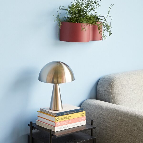 Stolní lampa Hübsch, Mush Mini, Metalická, Obývací pokoj, Kov, Design