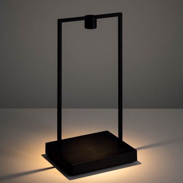 Stolní lampa Artemide, Curiosity Focus, stmívatelné, Černá, Obývací pokoj, Kov, Design