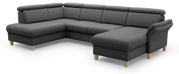 SEDACÍ SOUPRAVA, textil, tmavě šedá Sit & More - Sedací soupravy, Online Only