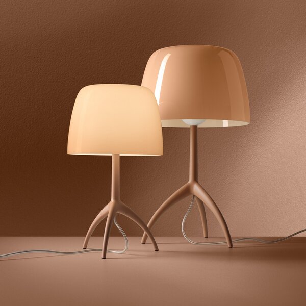 Stolní lampa Foscarini, Lumiere nuances piccola, stmívatelné, Obývací pokoj, Sklo, Design