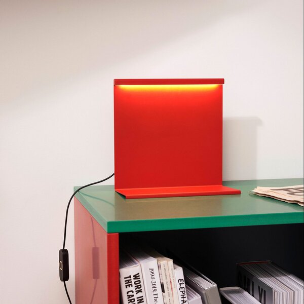 Stolní lampa HAY, LBM, stmívatelné, Červená, Obývací pokoj, Kov, Design