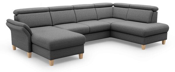 SEDACÍ SOUPRAVA, textil, tmavě šedá Sit & More - Sedací soupravy, Online Only