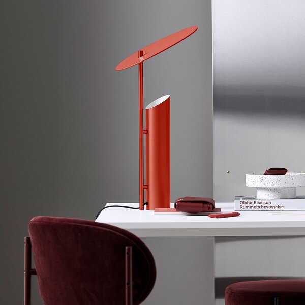 Stolní lampa Verpan, Reflect, Červená, Obývací pokoj, Kov, Design
