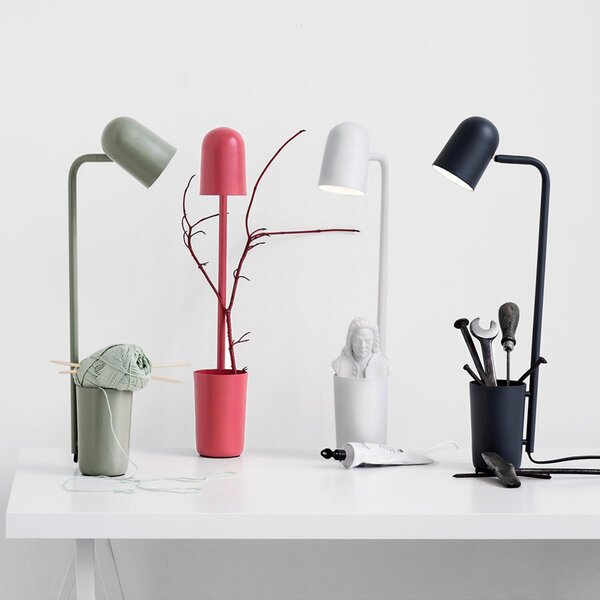 Stolní lampa Northern, Buddy, Bílá, Obývací pokoj, Kov, Design
