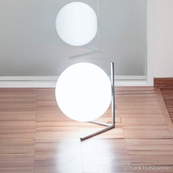 Stolní lampa FLOS, IC, stmívatelné, Metalická, Obývací pokoj, Sklo, Design