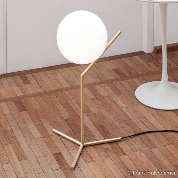 Stolní lampa FLOS, IC T1, stmívatelné, Zlatá / mosazná, Obývací pokoj, Kov, Design