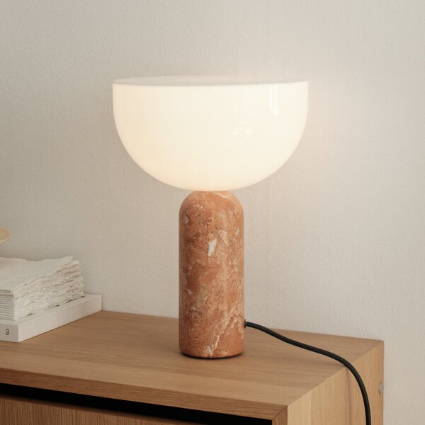 Stolní lampa New Works, Kizu Small, Hnědá / Rezavá, Obývací pokoj, Mramor, Design