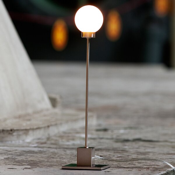 Stolní lampa Northern, Snowball, stmívatelné, Metalická, Obývací pokoj, Sklo, Design