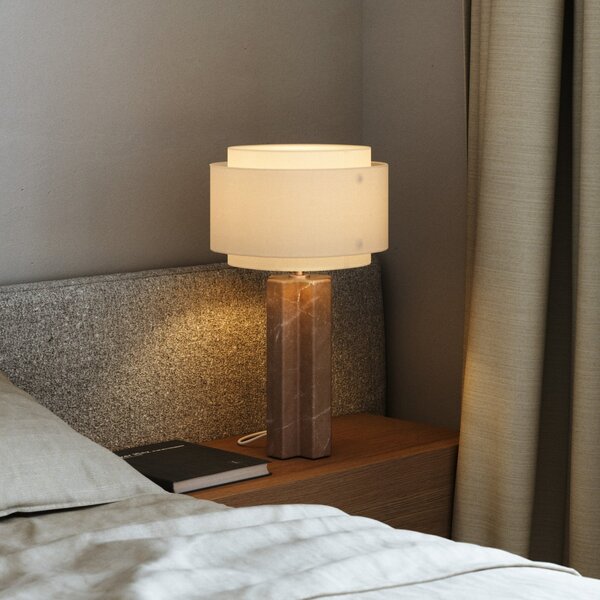 Stolní lampa DFTP by Nordlux, Takai, Béžová, Ložnice, Kámen, Design