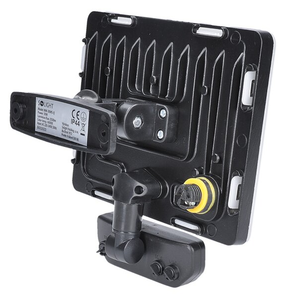 Solight LED reflektor Quick se sensorem, 30W, 2550lm, 4000K, IP44, černý WM-30WS-Q