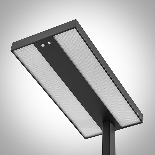 Stojací Lampa Arcchio, Logan Pro, stmívatelné, Černá, Pracovna, Hliník, Moderní