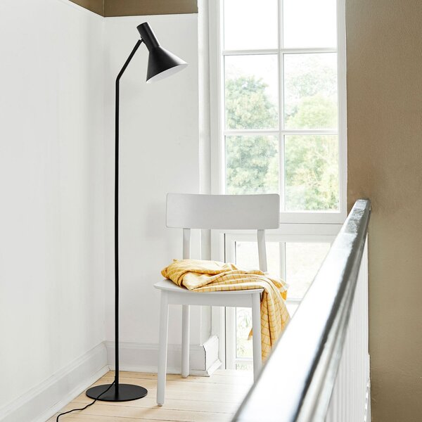 Stojací Lampa FRANDSEN, Lyss, Černá, Obývací pokoj, Kov, Design
