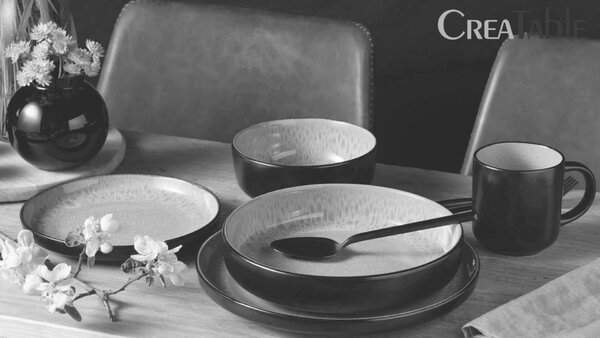 KOMBINOVANÁ SOUPRAVA 30dílné kamenina Creatable - Online Only nádobí, Online Only