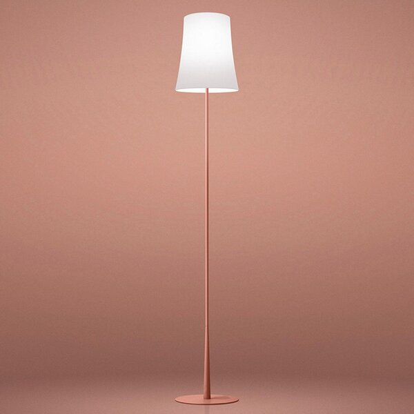 Stojací Lampa Foscarini, Birdie Easy, Červená, Obývací pokoj, Kov, Design