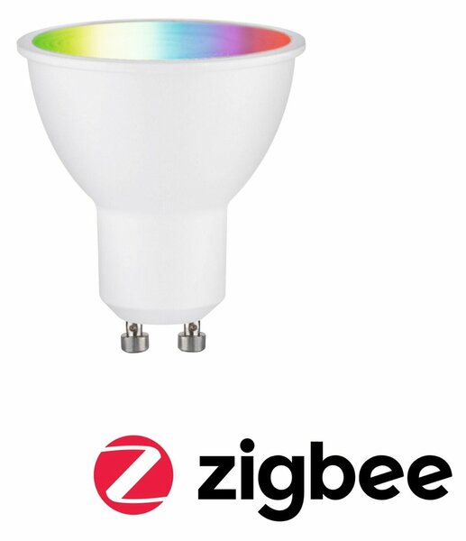 PAULMANN Standard 230V Smart Home Zigbee 3.0 LED reflektor GU10 4,8W RGBW+ stmívatelné bílá mat