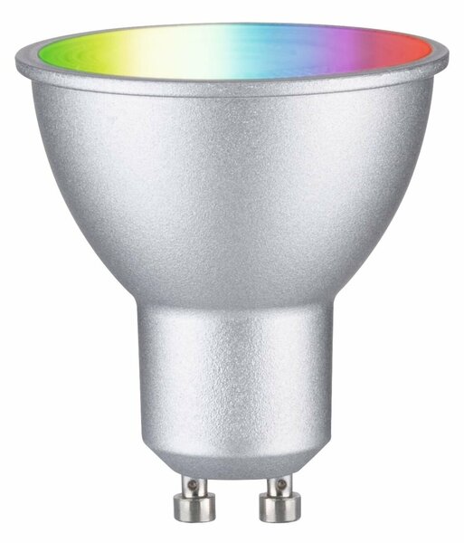 PAULMANN Standard 230V Smart Home Zigbee 3.0 LED reflektor GU10 4,8W RGBW+ stmívatelné matný chrom