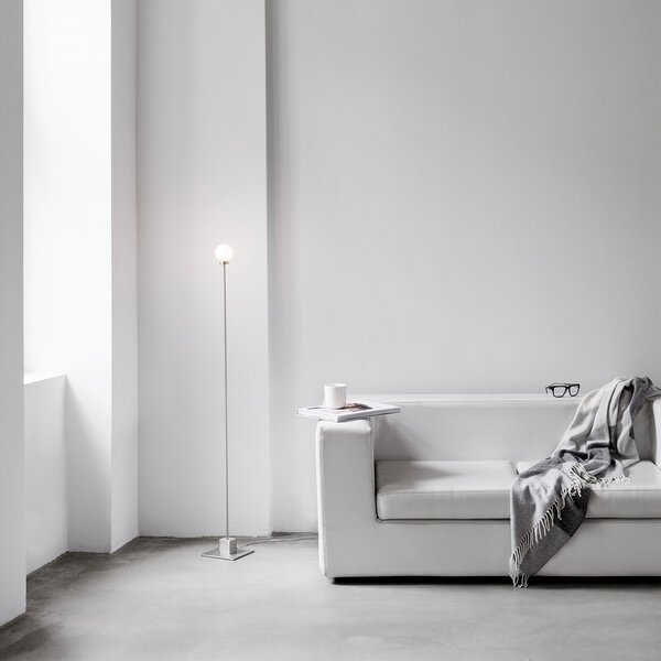 Stojací Lampa Northern, Snowball, stmívatelné, Metalická, Obývací pokoj, Kov, Design