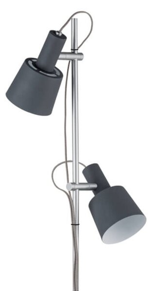 Stojací Lampa Paulmann, Haldar, Šedá, Obývací pokoj, Kov, Moderní