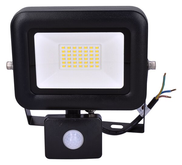 Solight LED reflektor PRO se senzorem, 30W, 2760lm, 5000K, IP44 WM-30WS-L