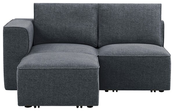 DÍL POHOVKY, textil, tmavě šedá Livetastic - Pohovky, Online Only