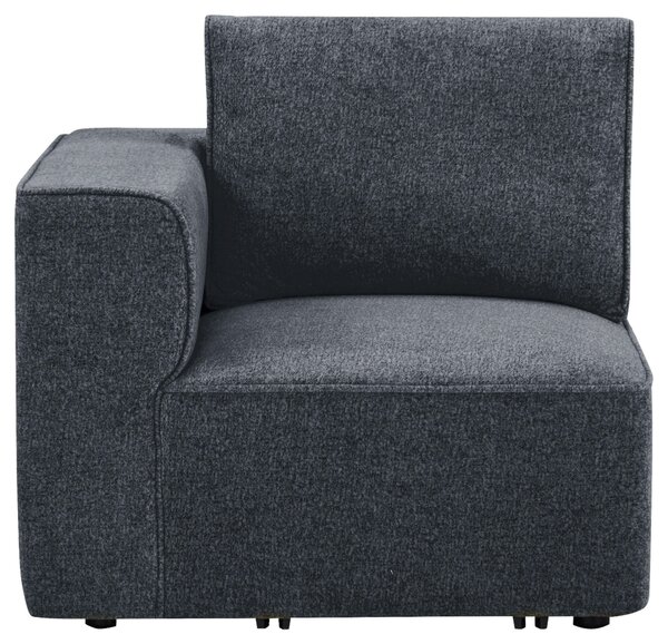 DÍL POHOVKY, textil, tmavě šedá Livetastic - Pohovky, Online Only
