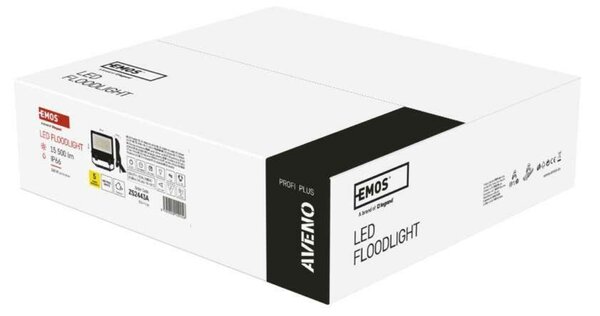 EMOS LED reflektor AVENO 100W, černý, neutrální bílá ZS2443A