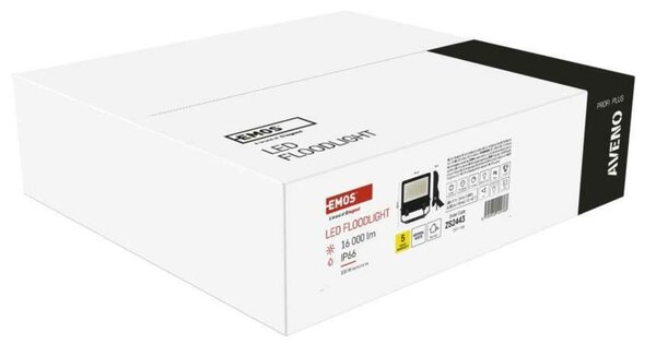 EMOS LED reflektor AVENO 100W, černý, neutrální bílá ZS2443