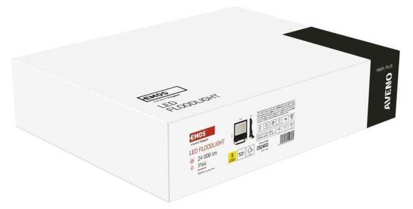 EMOS LED reflektor AVENO 150W, černý, neutrální bílá ZS2453