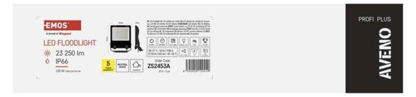 EMOS LED reflektor AVENO 150W, černý, neutrální bílá ZS2453A