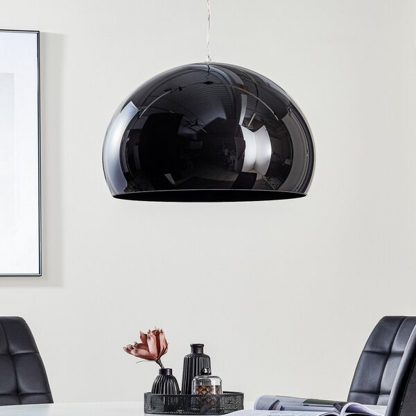 Závěsná svítidlo Kartell, FL/Y, stmívatelné, Černá, Obývací pokoj, Plast, Design
