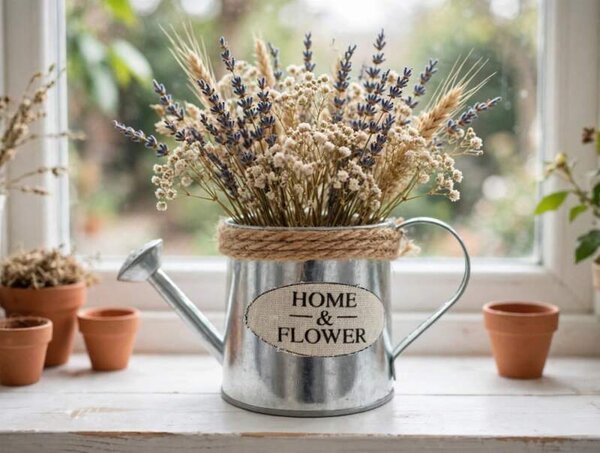 Dekorativní konvička obal na květináč Home Flower