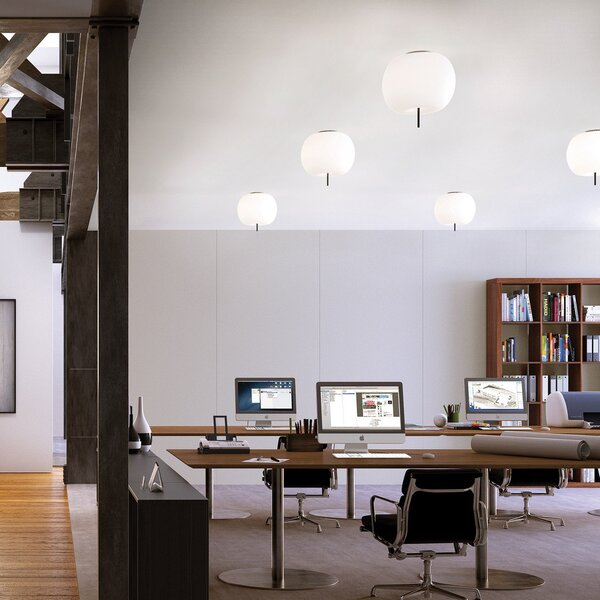 Stropní Lampa kdln, KUSHI 16, stmívatelné, Bílá, Obývací pokoj, Sklo, Design
