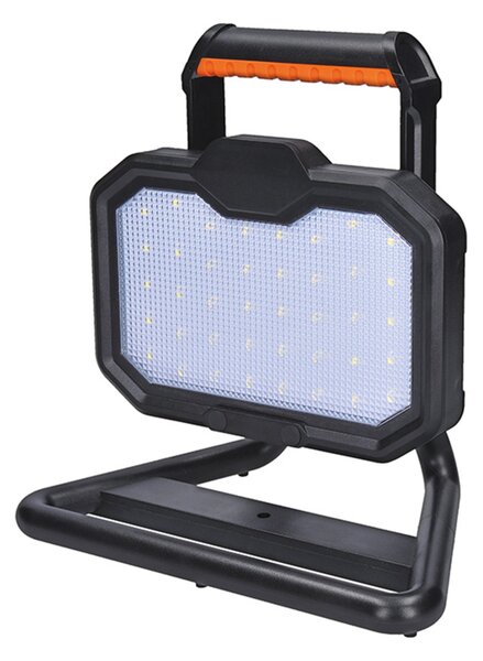 Solight LED reflektor 20W, přenosný, nabíjecí, 2000lm, oranžovo-černý WM-20W-RE