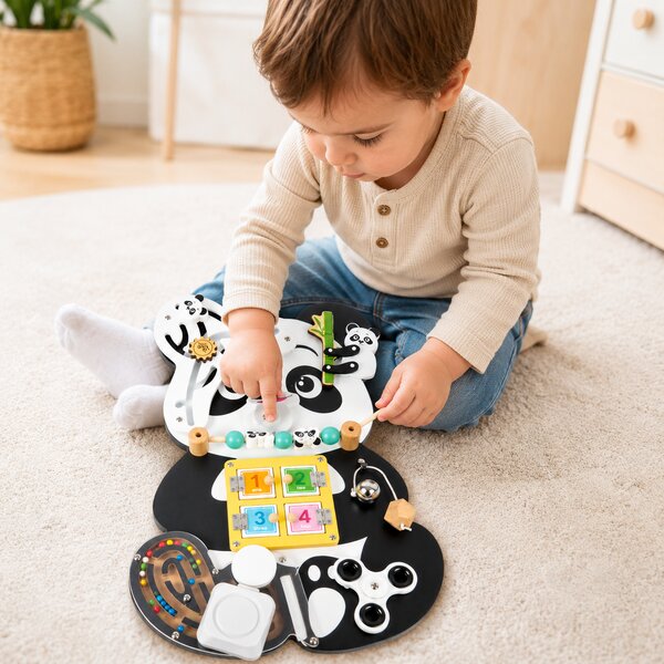 Aga4Kids Montessori dřevěná tabule Panda