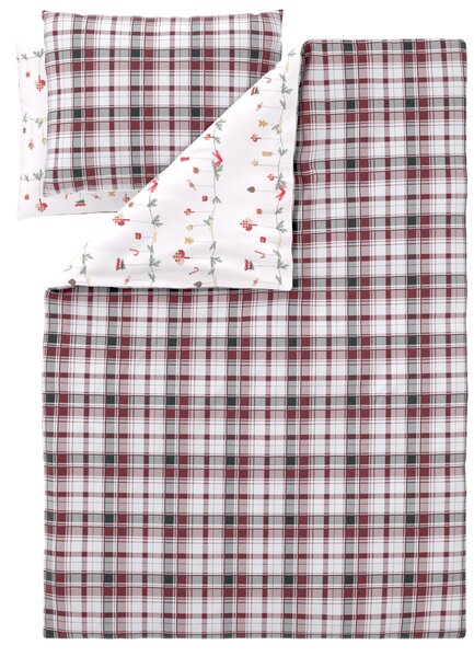 Livarno® Ložní povlečení z jemného flanelu, 200 x 220 cm, 70 x 90 cm (kostka/girlanda) (100413037004)