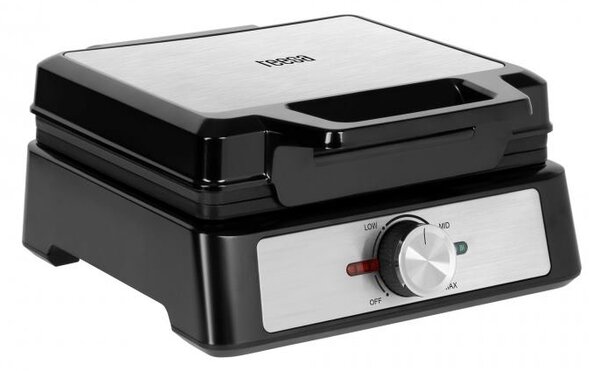 Vaflovač na 2 gofry TEESA 1600W inox s regulací výkonu