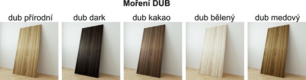 Drewmax SN212 noční stolek masiv dub