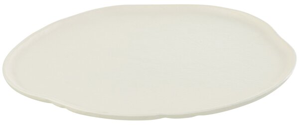 Bílý kovový podnos J-line Tranus 29,5 x 26,5 cm
