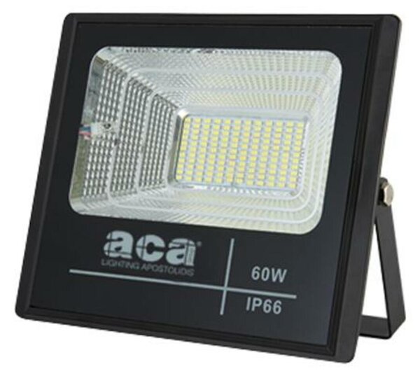 ACA Lighting solární SMD LED reflektor 60W 6000K IP66 120d Ra70 SV6060