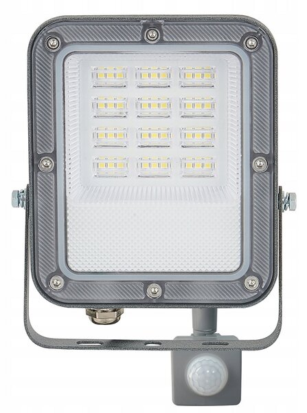 BERGE LED reflektor ODYN s pohybovým senzorem 30W - 2700lm - 4000K - IP66