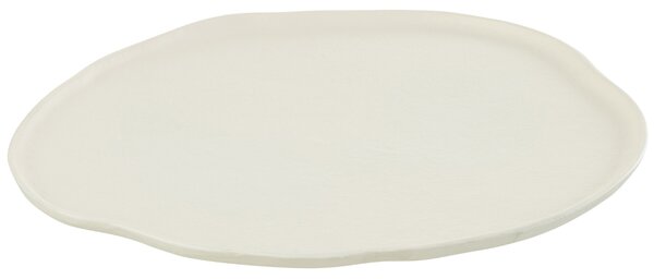 Bílý kovový podnos J-line Tranus 21 x 18 cm