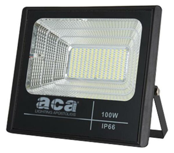 ACA Lighting solární SMD LED reflektor 100W 6000K IP66 120d Ra70 SV10060