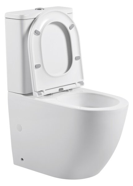 Erga Torre, WC kombi mísa 620x385x835 mm, Tornado 2.0 + toaletní sedátko, bílá lesklá, ERG-V03-TORRE-TO2-WH