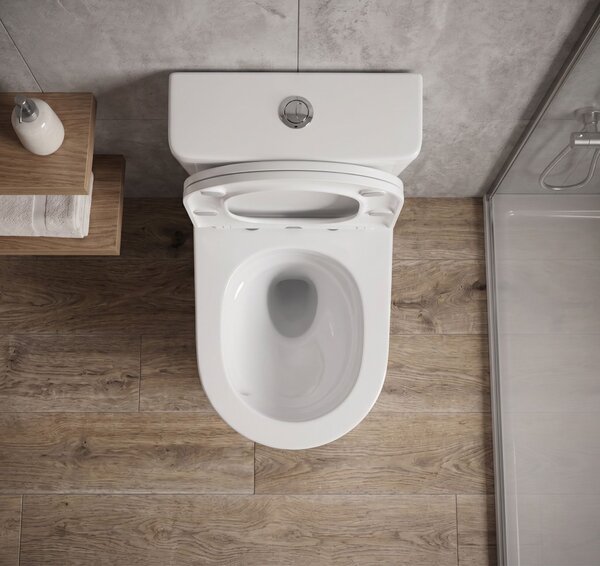 Erga Torre, WC kombi mísa 620x385x835 mm, Tornado 2.0 + toaletní sedátko, bílá lesklá, ERG-V03-TORRE-TO2-WH