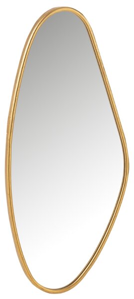 Zlaté závěsné zrcadlo J-line Absor 73 x 35 cm