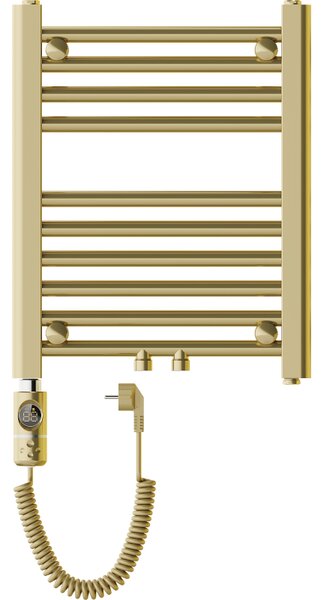 Mexen Mars, elektrické topné těleso 500 x 400 mm, 300 W, zlatá lesklá, W110-0500-400-2300-50