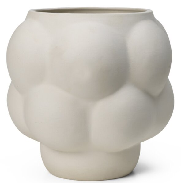 Louise Roe Keramický květináč Balloon Pot - Raw White LR132