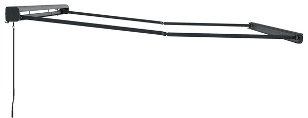 Stahovací markýza Šedá 400 × 300 cm Polyester a hliník 145707